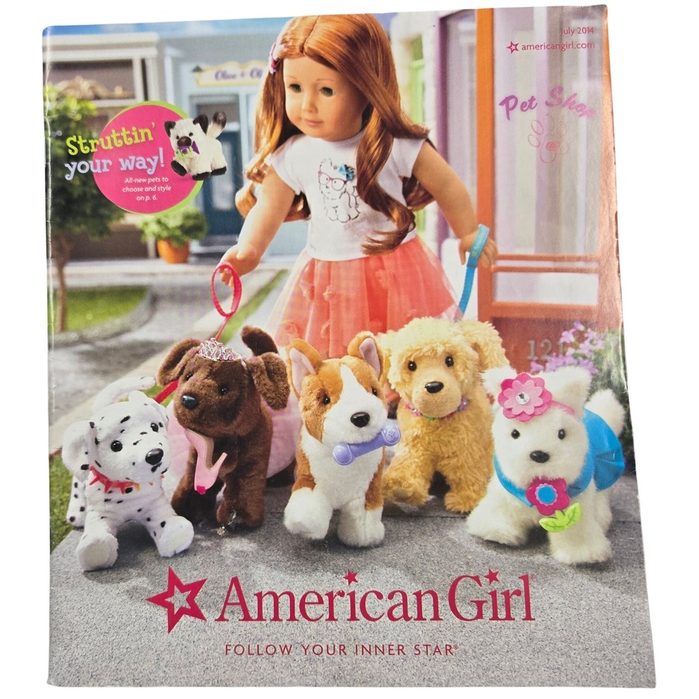 American Girl Catalog July 2014 Pet Shop Isabelle Palmer Movie Promotion Vintage